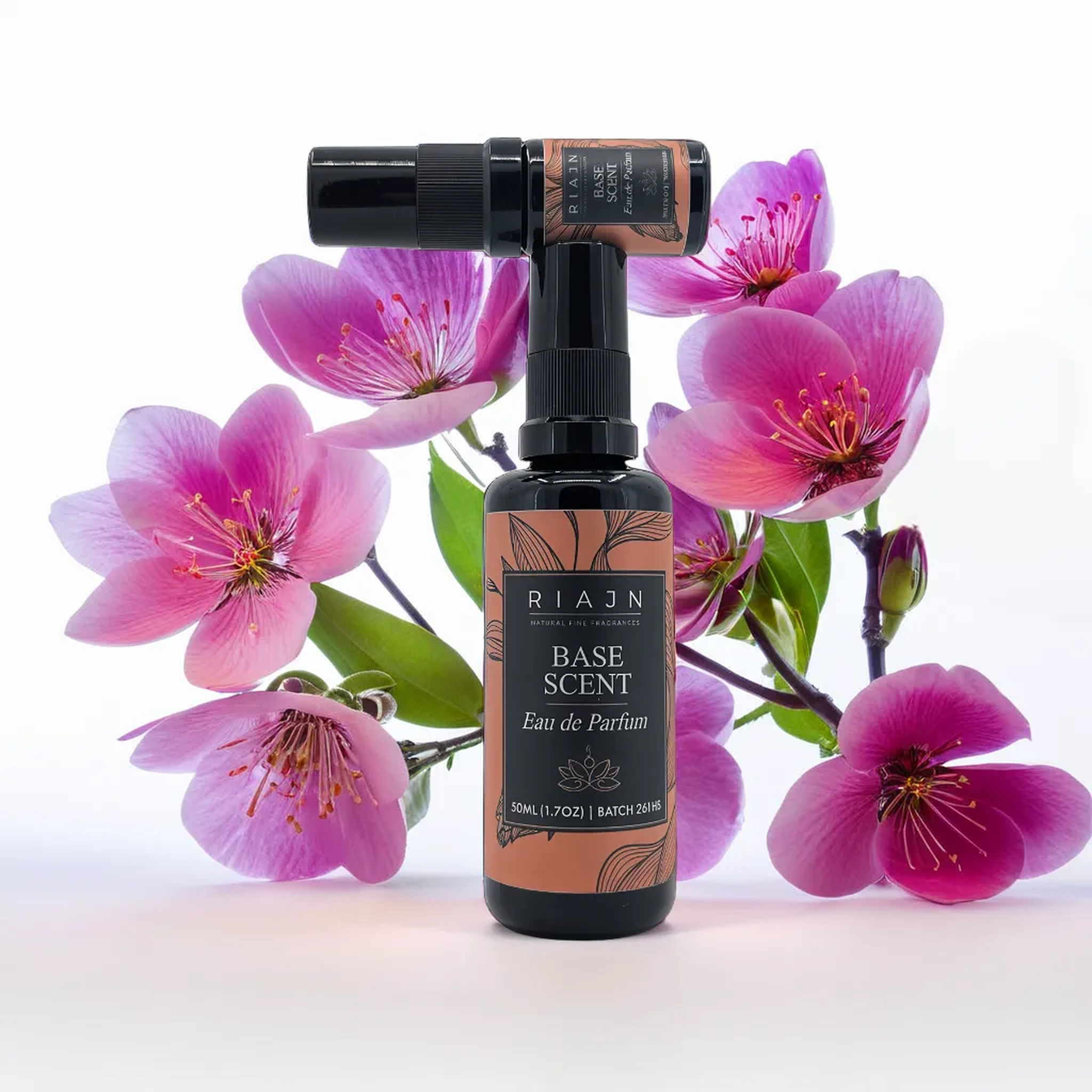 Eau de parfum RIAJN smellmaxxing base scent used for hair and body mist and perfume layering and long-lasting cologne