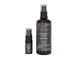 Two RIAIN Chateau Luxe room spray bottles on a white background